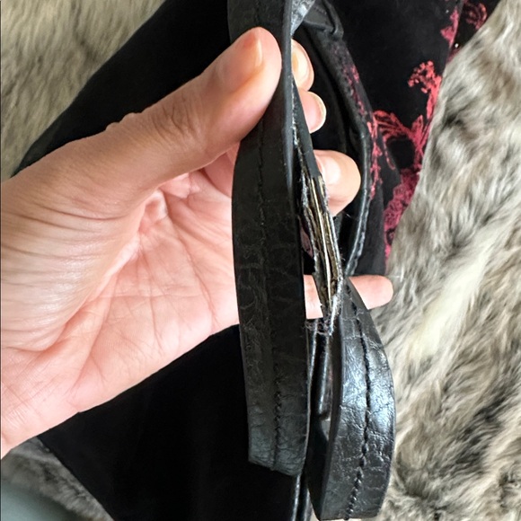 Y2K Juicy Couture Vintage Black Velour Tote Bag Pammy Purse - Picture 5 of 11